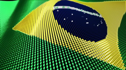 Motion Particle Flag Loop Brazil