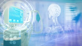 lung ventilator with digital overlays - fight covid - Powered by Shutterstock - Get 15% off with code: PIKWIZARD15