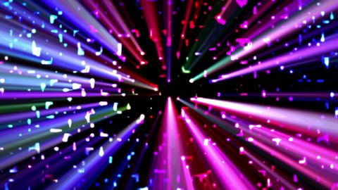 seamless looping motion background features colorful light rays