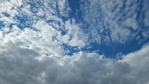 8K time-lapse moving Altocumulus castellanus clouds 