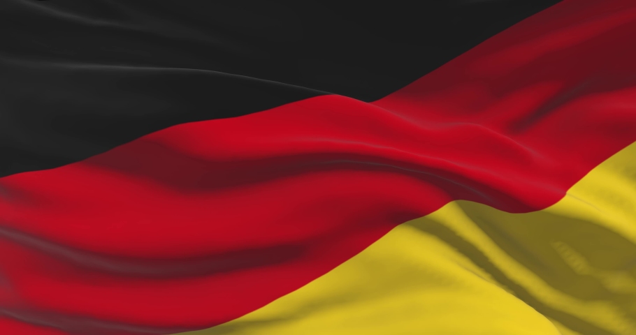 Germany national flag footage. German waving country flag on wind Royalty-Free Stock Footage #1079137736