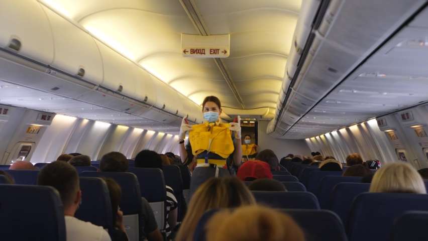 orange Airline Demo Seat Belt Flugzeug DEMO-Sicherheitsgurt