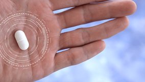 drug in hand medication hologram drug chemical structure in futuristic - Powered by Shutterstock - Get 15% off with code: PIKWIZARD15