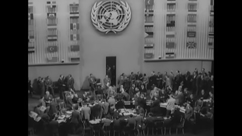 CIRCA 1957 - The UN General Assembly meets.