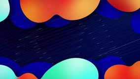 Abstract Color Gradient Liquid Shape Background Animation.