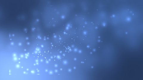 Abstract Background With Animation Of Flying Particles As Bokeh Of Light. Bokeh Particles Background Loop.  Loop Video Animation.