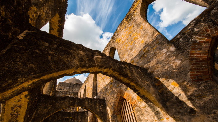 Time Lapse of San Fernando Cathedral in San Antonio, Texas, USA