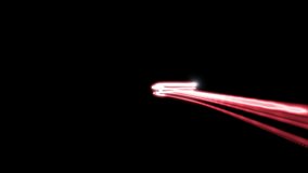 Red Light Streack, Random Red Light Streak Isolated on Black Background for Motion Graphics, Video Element - Powered by Shutterstock - Get 15% off with code: PIKWIZARD15