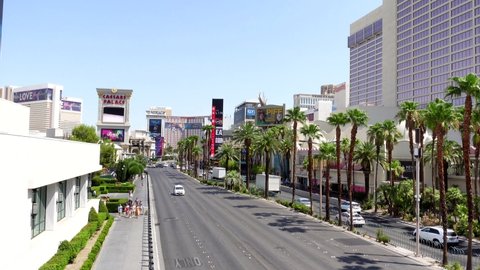 Las Vegas , Nevada , United States - 07 16 2021: Daytime view of the Las Vegas Boulevard 