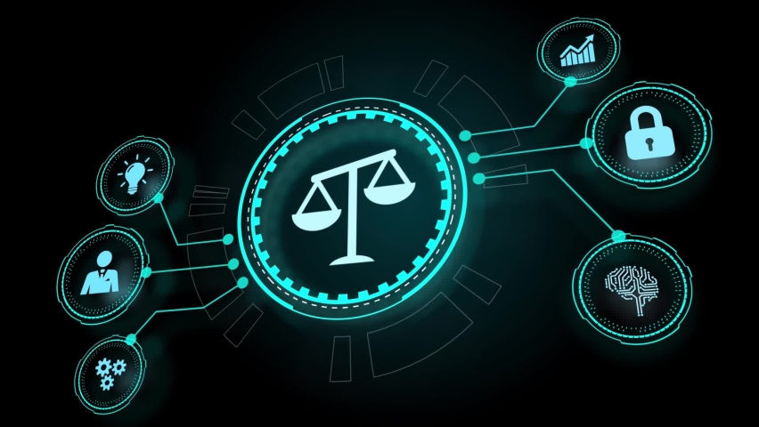 Business, Technology, Internet and network concept. Labor law, Lawyer, Attorney at law, Legal advice concept on virtual screen.