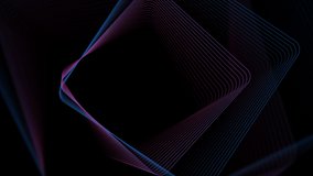 Blue purple minimal curved lines abstract futuristic tech motion background. Seamless looping. Video animation Ultra HD 4K 3840x2160