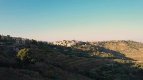 Panorama of Mazzarino, Caltanissetta, Sicily, Italy, Europe