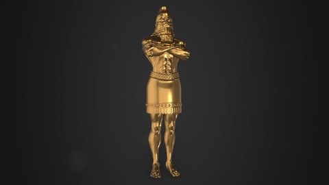 King Nebuchadnezzar's Dream Golden Statue (Daniel's Prophecies) Presentation [12sec 60fps Looping Background]