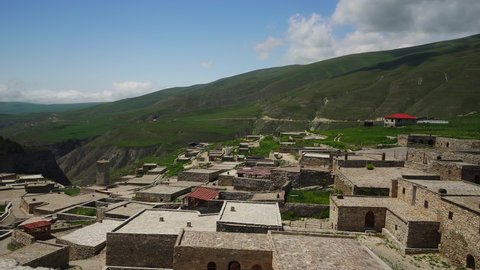 Restored Medieval Village of Khoy in Chechen Republic, Russia