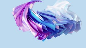 3d render, abstract blue background with folded textile layers levitating, fashion wallpaper with waving drapery - Powered by Shutterstock - Get 15% off with code: PIKWIZARD15