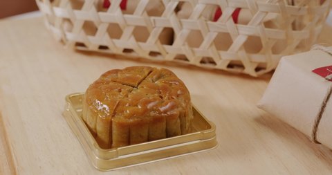 Traditional Chinese moon cake for festival