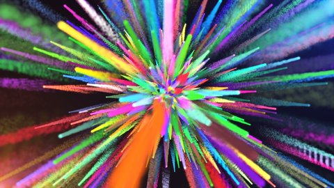 Colorful Abstract Dust Particles Floating , colorful particles in slow motion and high quality effects, glowing and shining particles spread in air, wind moving particles. organic dust