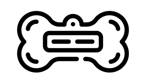 name tag badge glyph icon animation