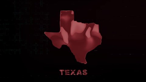 Texas state lettering with glitch art effect. Texas state. USA. United States of America. Text or labels Texas with silhouette