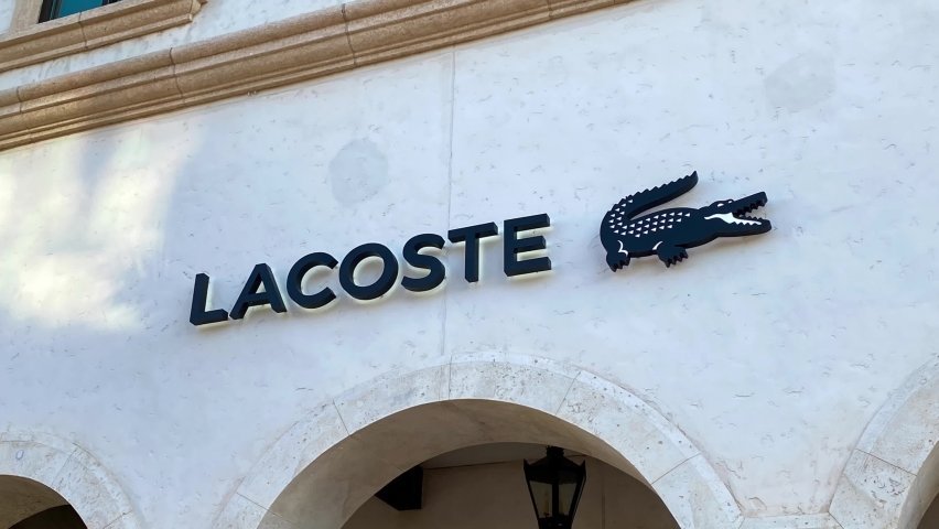 31 Lacoste store Stock Video Footage 