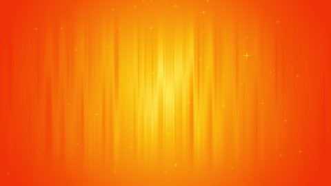 4K moving orange background with glittering yellow light.