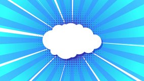 Animated comic pattern. Pop art Vintage background. space for text, speech bubble, Blue and white rays halftone texture with dots. Cartoon splash effect. Retro Geometric wallpaper comics book style - Powered by Shutterstock - Get 15% off with code: PIKWIZARD15