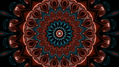 Abstract kaleidoscope background. Beautiful multicolor kaleidoscope texture. Unique kaleidoscope design. digital abstract pattern. Variation Mandala art background 3D rendering 3d illustrations 