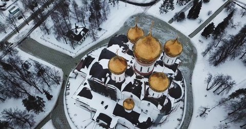 yaroslavl. russian winter with orthodox church