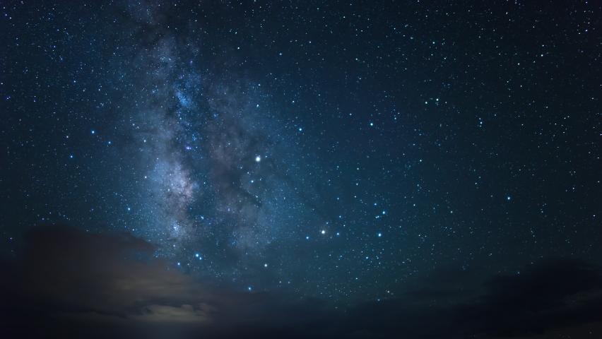 Startrails Above Grand Canyon National Park Clouds Astrophotography Time Lapse Arizona USA