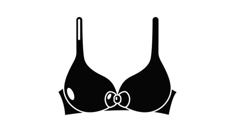 Brassiere icon animation simple best object on white