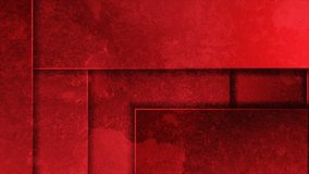 Bright red grunge geometric abstract motion background. Seamless looping. Video animation Ultra HD 4K 3840x2160