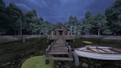 3D rendering of the boathouse