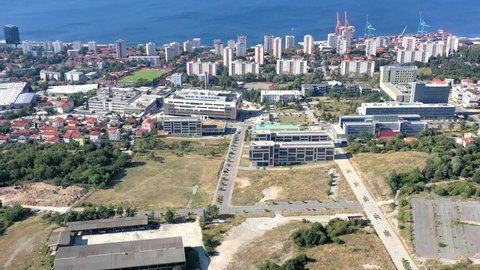 Trsat Campus, Rijeka, Croatia, aerial view