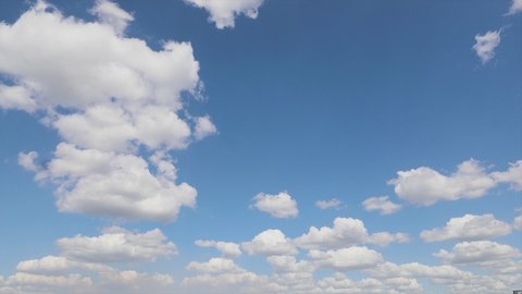 Time lapse of clouds. Clouds on the blue sky. Beautiful time lapse clouds