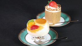 Chocolate cake and Pudding a la mode rotating - Powered by Shutterstock - Get 15% off with code: PIKWIZARD15