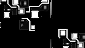 Animation of computer circuit board over safe lock on black background. global computing, data processing, connections and digital interface concept digitally generated video. - Powered by Shutterstock - Get 15% off with code: PIKWIZARD15