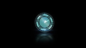 Animation of computer circuit board over clock on black background. global computing, data processing, connections and digital interface concept digitally generated video. - Powered by Shutterstock - Get 15% off with code: PIKWIZARD15