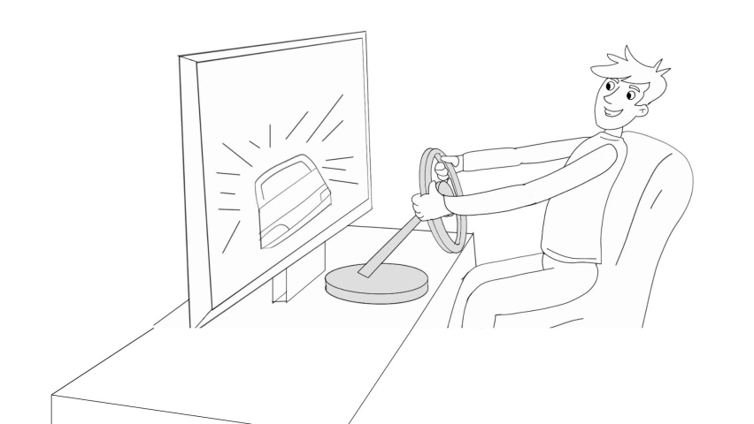 Sketchy animation, 2d looping animation, hand-drawn