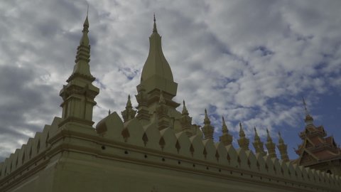 Pha That Luang Temple, The Golden Pagoda in VIENTIANE ,LAOS