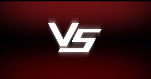 video screensaver with the image of animated letter symbols v and s in red shades for the decoration of video games, backgrounds for discos and game bars