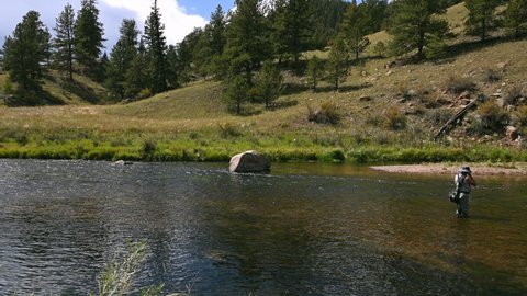 September 20, 2021. South Platte River Fly Fishing in the Colorado Eleven Miles Canyon