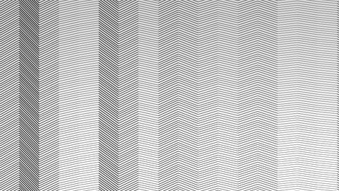 Fullscreen Zigzag Wave Line Animation on White Background