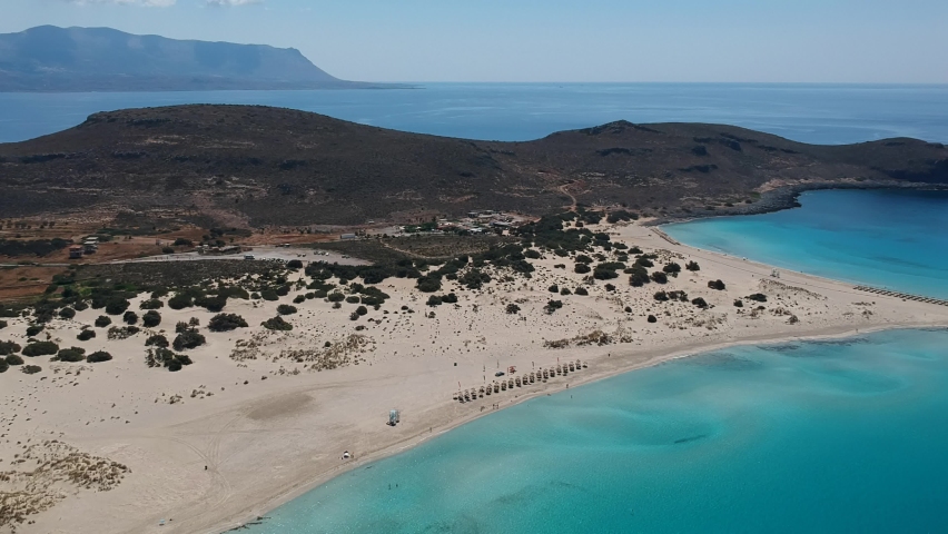 Aerial view around the Metropolitan church of Ypapanti and the castle hill of Kalamata, at the old historical center area located in Kalamata city, Messenia, Greece