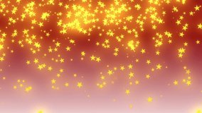 Merry Christmas and happy new year, glowing gold colored stars falling slowly on red background. Copy space. - Powered by Shutterstock - Get 15% off with code: PIKWIZARD15