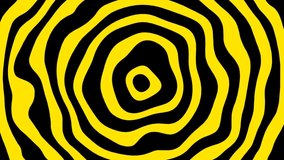 visual background. seamless moving background. video background with radio wave effect consisting of yellow and black colors