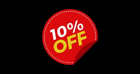 10 percent OFF Sale Discount tag. Discount offer price tag.