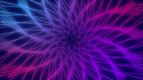  Loopable seamless cyclic animated sequence with the possibility of looping with expanding or collapsing geometric blue, red end purple lines