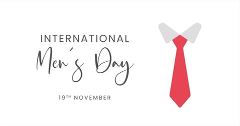 International Men's Day,19th November, motion graphics.