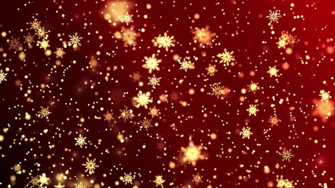 Snow falling particles in the winter Christmas loop background. confetti snowflakes and Red loop 4k 3D background. 2021 New year, merry christmas, Holiday, winter, New Year, snowflake, snow. ஸ்டாக் வீடியோ