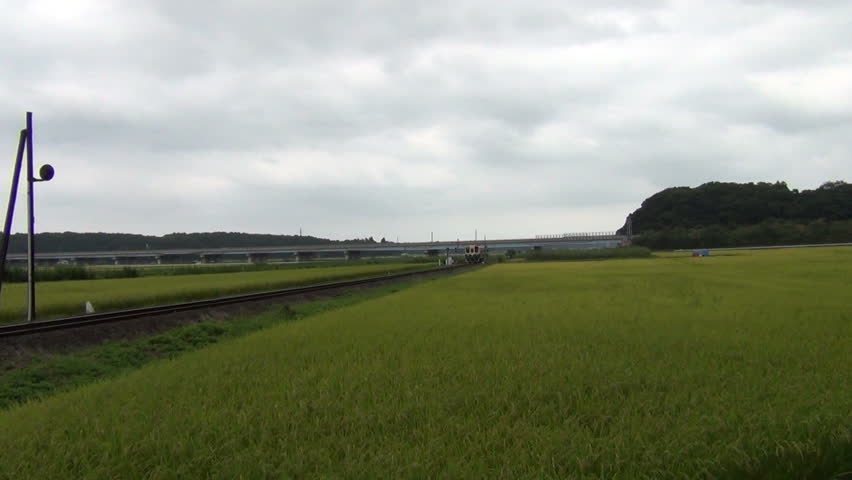 Rural railway Hitachinaka Seaside Railway in Japan Part1 September 2014  Royalty-Free Stock Footage #10799114